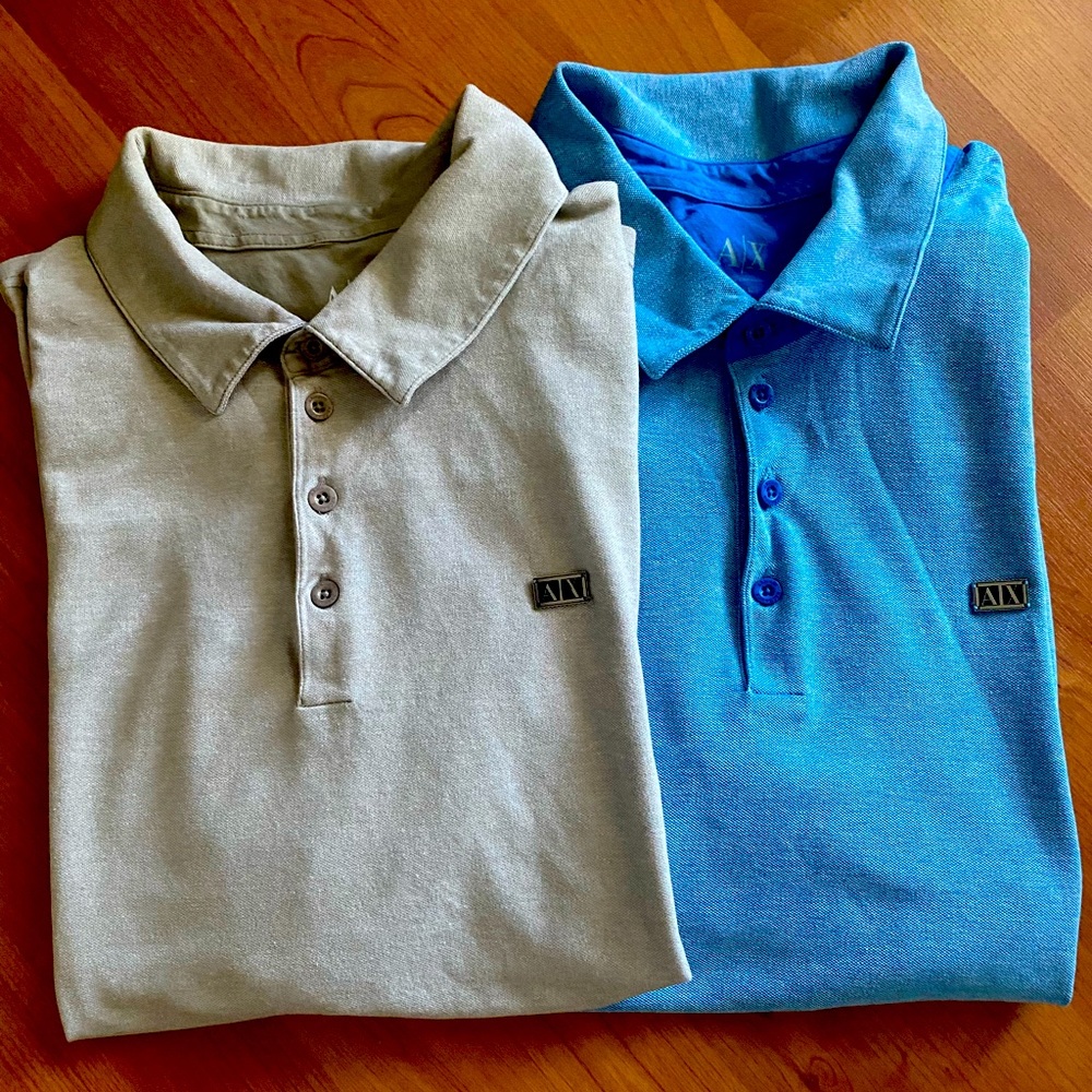 Armani Exchange Men’s Shirt Sleeve Polo Bundle
